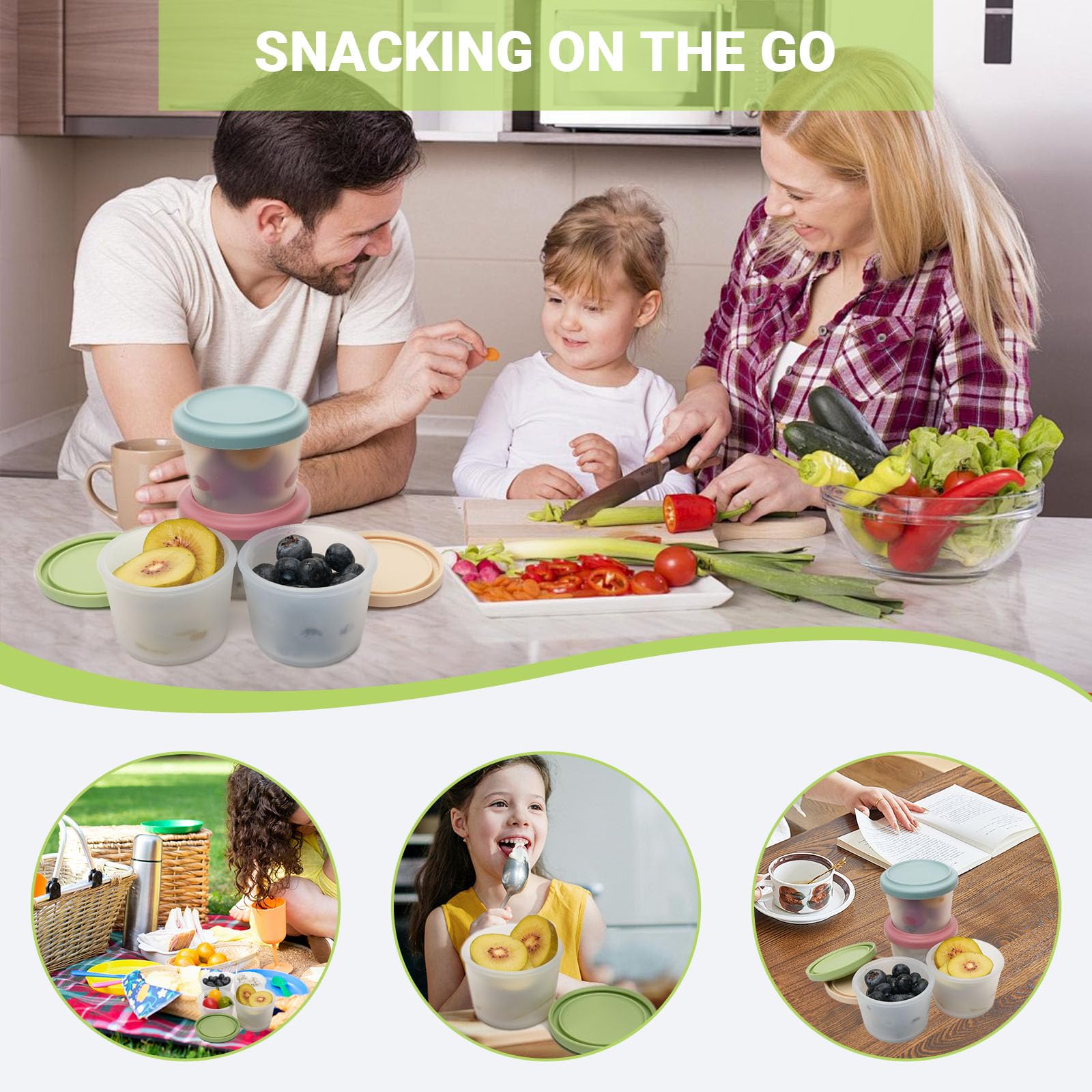 حاوية طعام للأطفال من السيليكو - مراجعة Food Storage Silicone وسعره