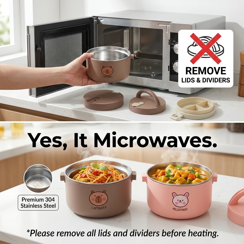 صندوق غداء حراري من الفولاذ ال - مراجعة Food Storage Stainless Steel Containers وسعره
