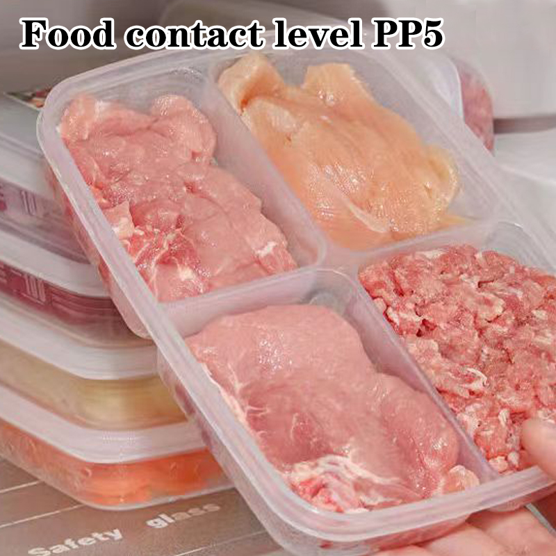 صندوق تخزين بلاستيكي جديد بـ 4 - مراجعة Food Storage With Dividers وسعره