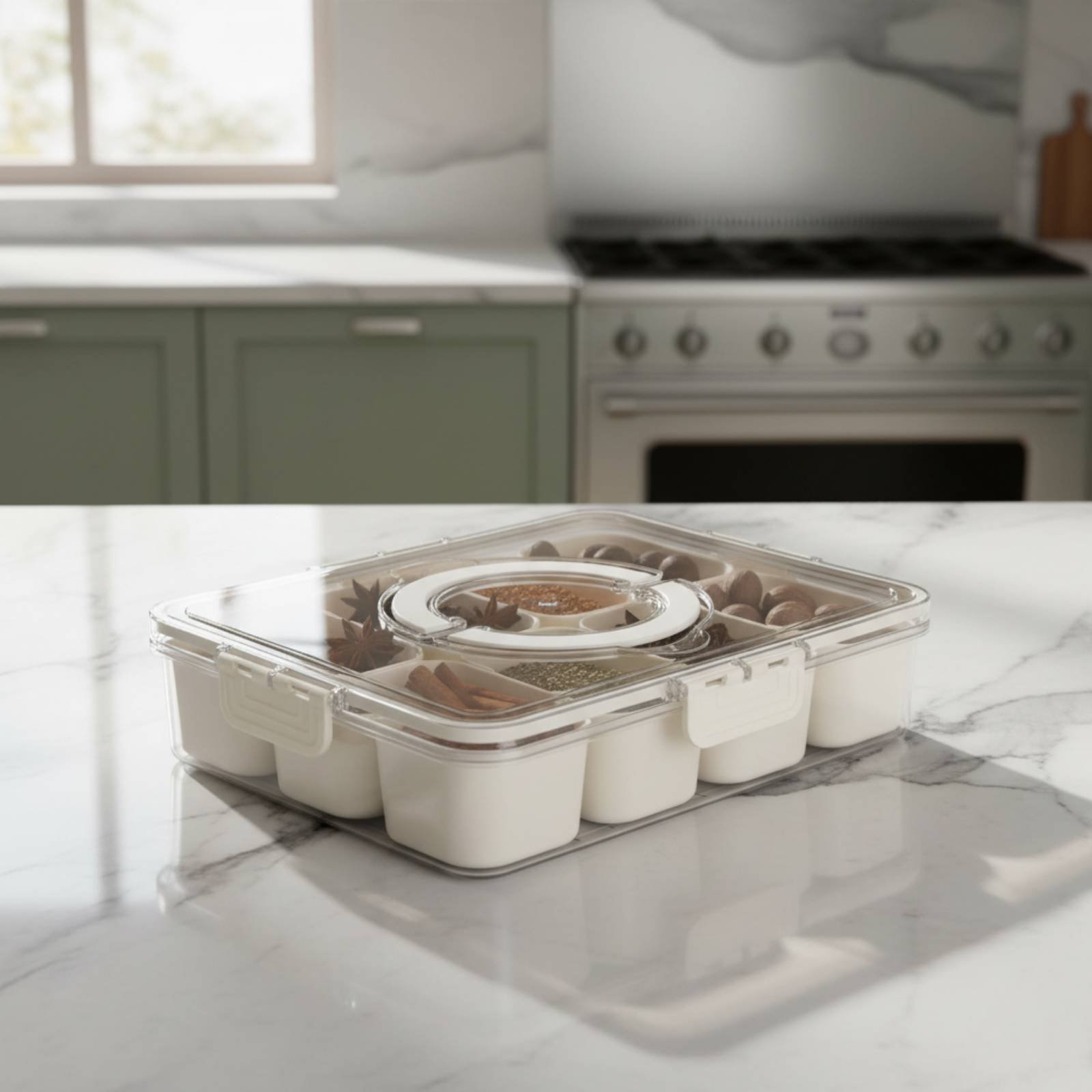 صندوق تخزين للثلاجة بتصميم تصر - مراجعة Food Storage With Dividers وسعره