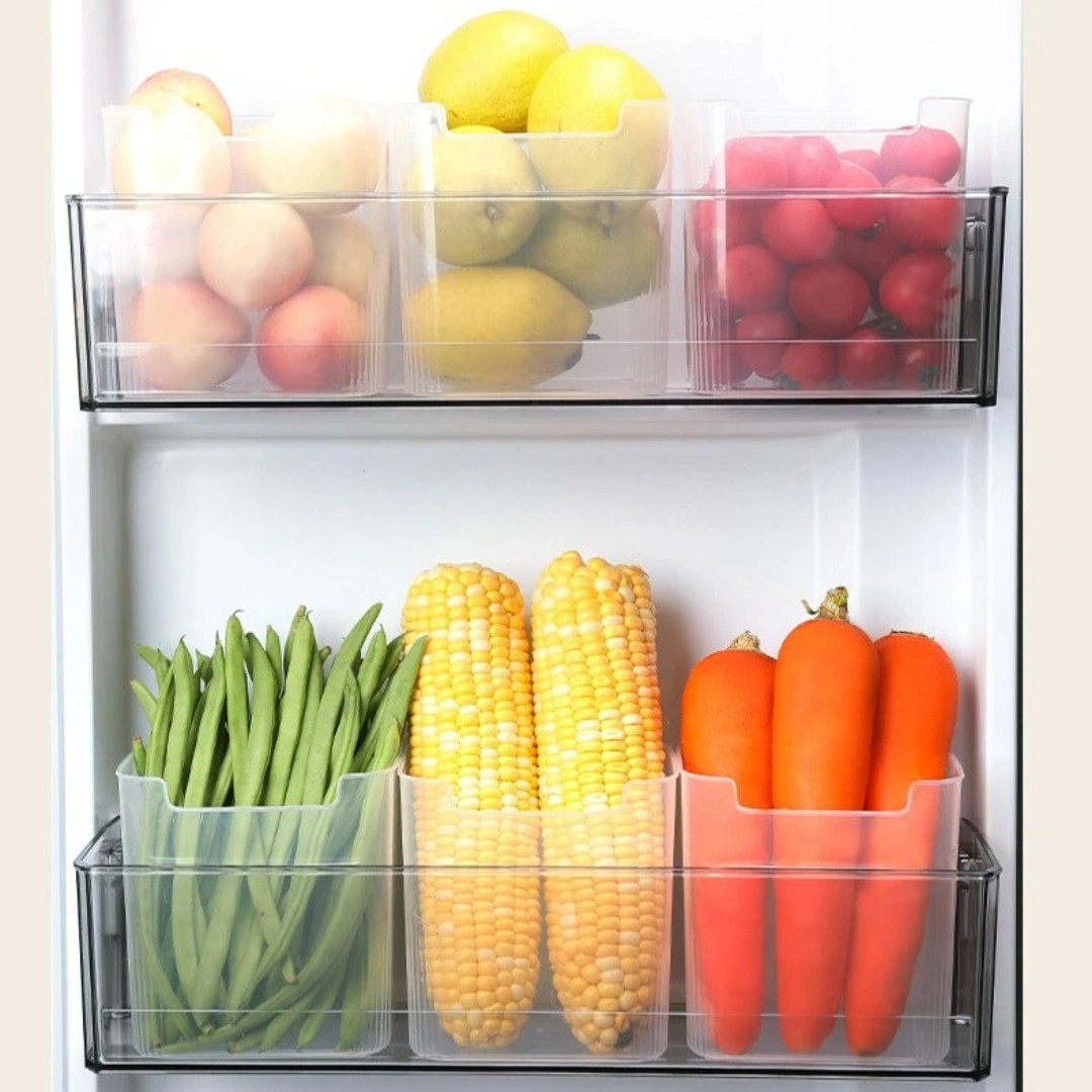 صندوق تخزين طعام بلاستيكي شفاف - مراجعة Food Storage With Dividers وسعره