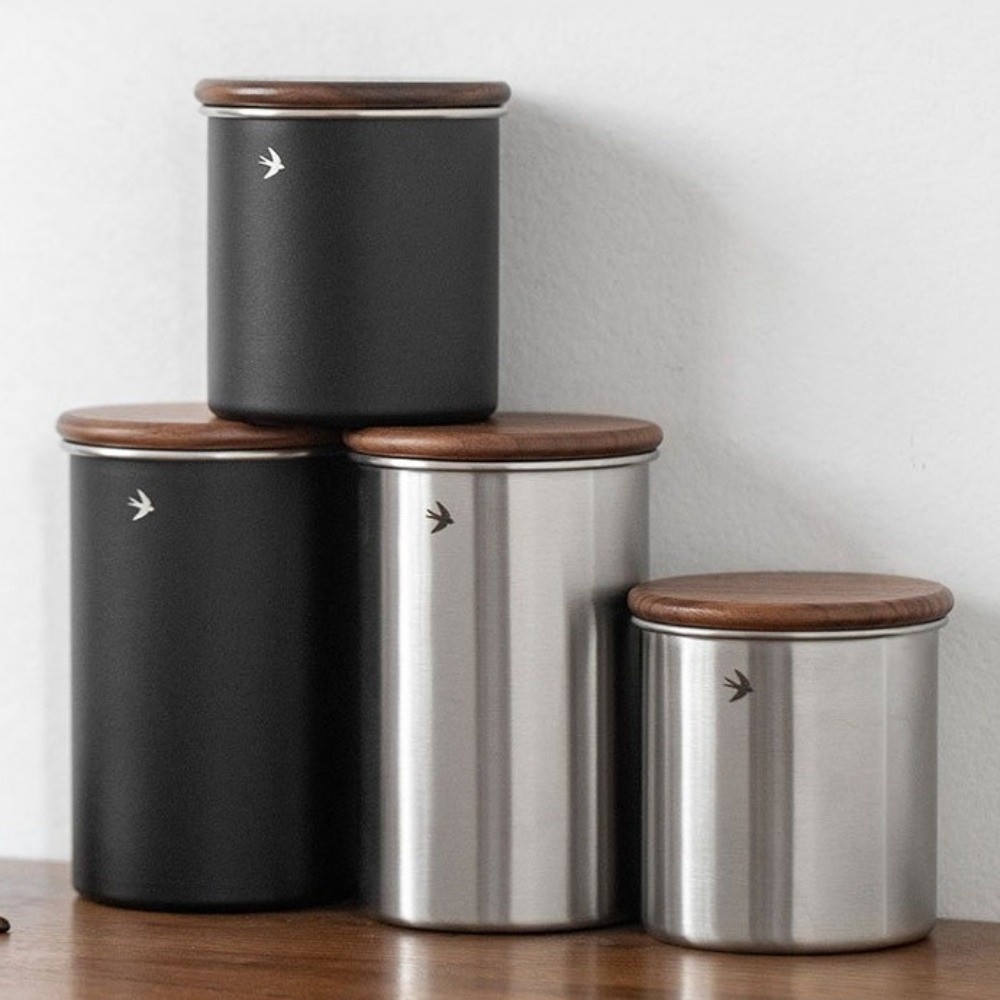 وعاء ماتشا جديد من الفولاذ الم - مراجعة Food Storage Jars With Wooden Lids وسعره