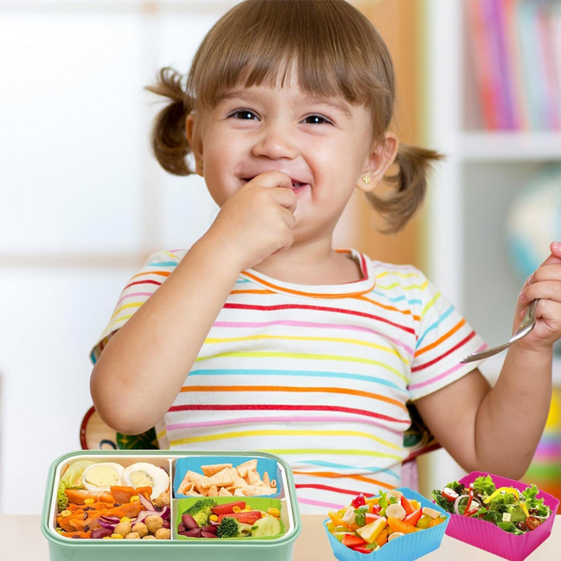 8 قطع من فواصل علب الغداء السي - مراجعة Food Storage Heat وسعره
