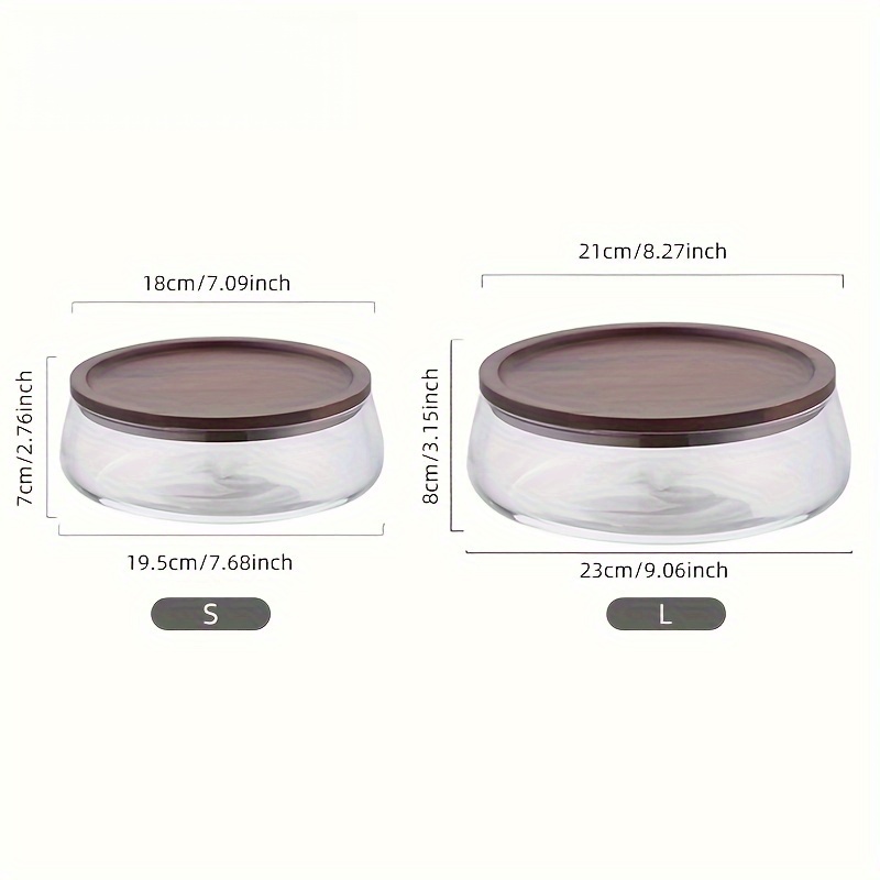 مجموعة من علبتين زجاجيتين مع أ - مراجعة Food Storage Jars With Wooden Lids وسعره