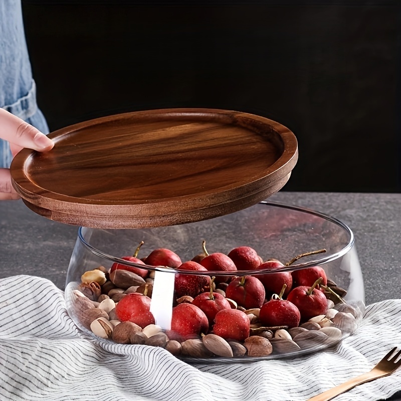 مجموعة من علبتين زجاجيتين مع أ - مراجعة Food Storage Jars With Wooden Lids وسعره