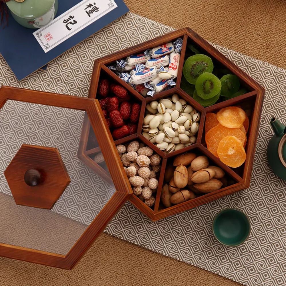 صندوق تخزين حلوى البسكويت الخش - مراجعة Food Storage Jars With Wooden Lids وسعره