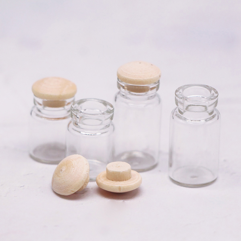 4 قطعة 1:12 دمية مصغرة الجرار  - مراجعة Food Storage Jars With Wooden Lids وسعره