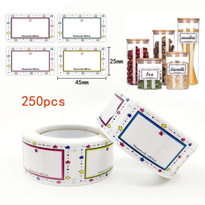 250 قطعة/لفة فارغة المطبخ اسم  - مراجعة Food Storage Name وسعره