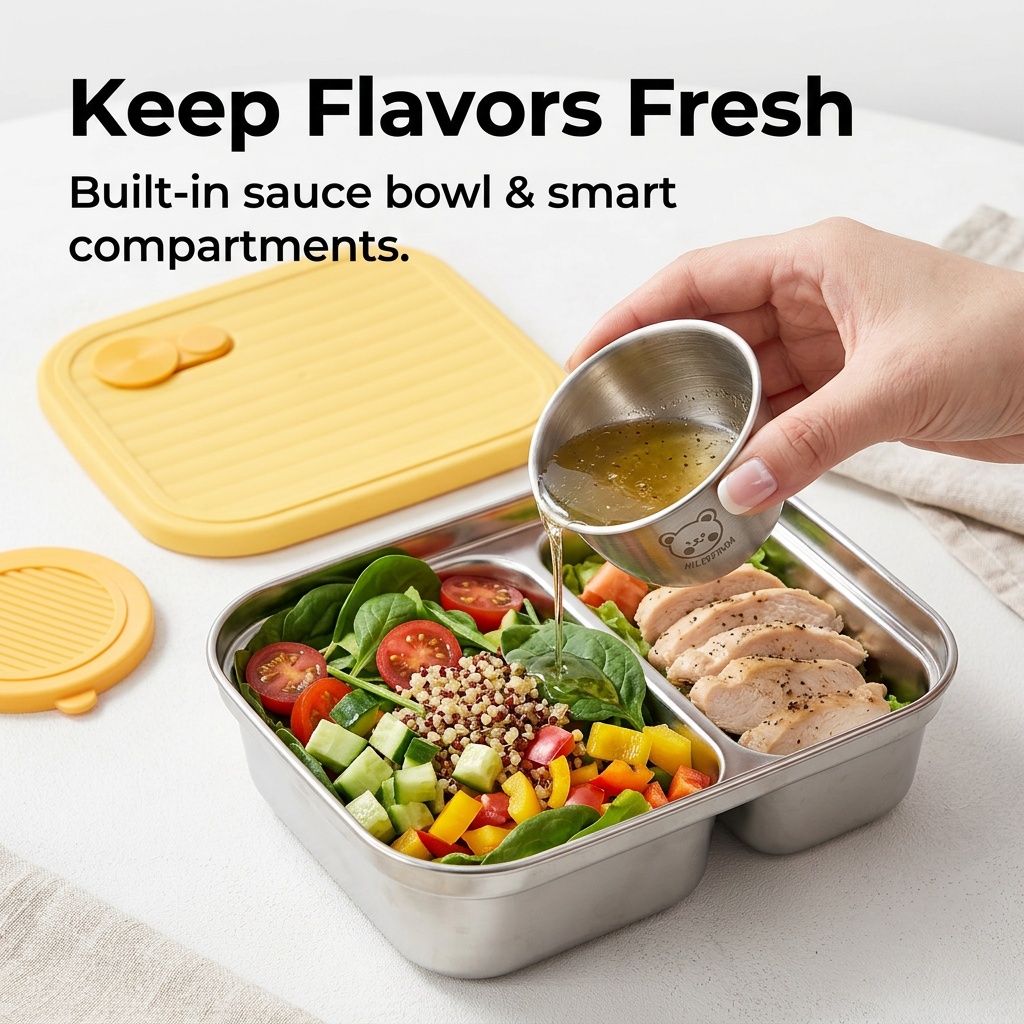 حاوية طعام من الفولاذ المقاوم  - مراجعة Food Storage Stainless Steel Containers وسعره