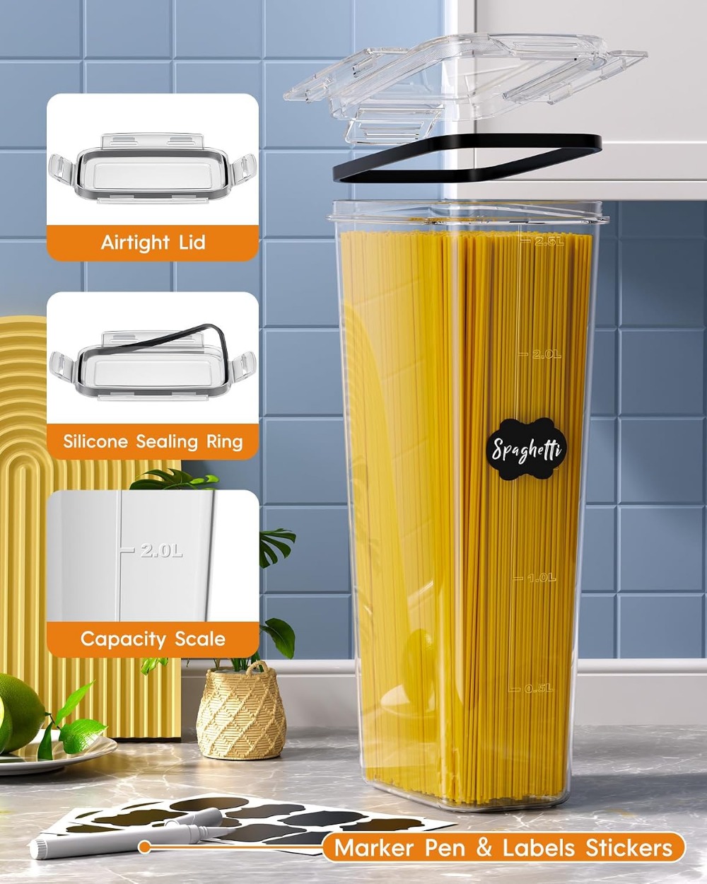 24 قطعة من حاويات تخزين الطعام - مراجعة Food Storage Canister وسعره