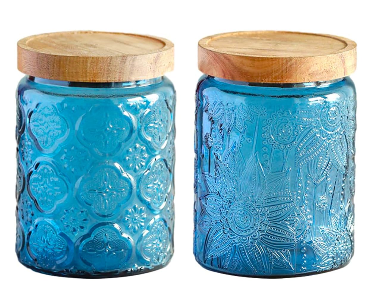 برطمان تخزين زجاجي بغطاء خشبي  - مراجعة Food Storage Jars With Wooden Lids وسعره