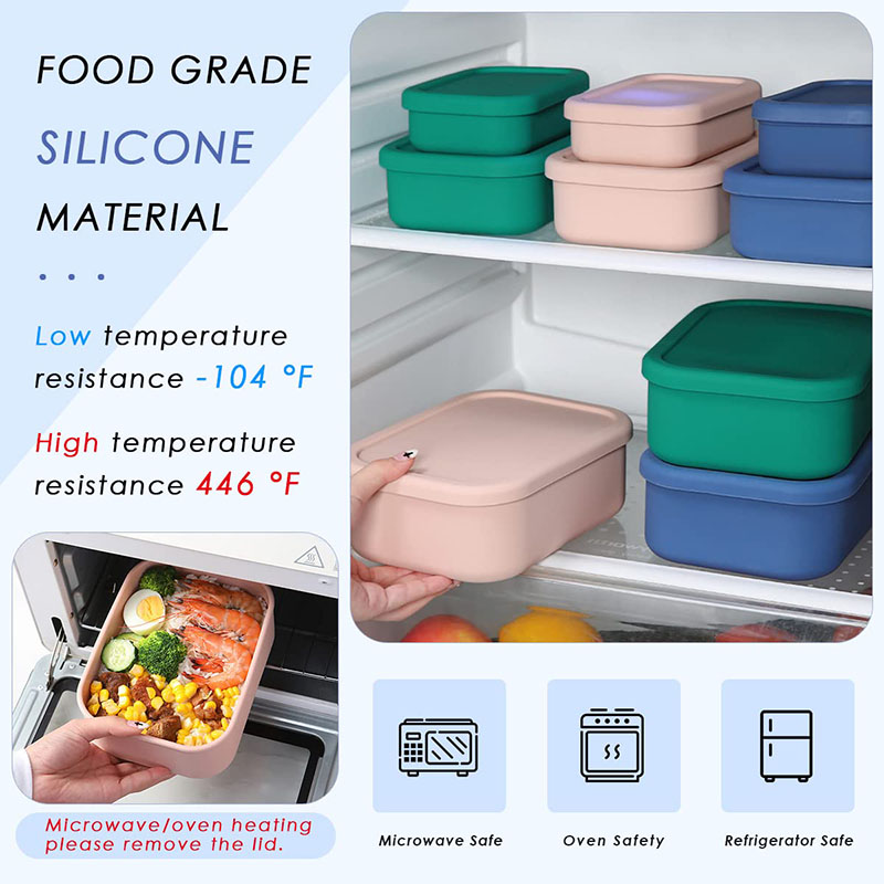 صندوق غداء بينتو مقاوم للتسرب  - مراجعة Food Storage Silicone وسعره