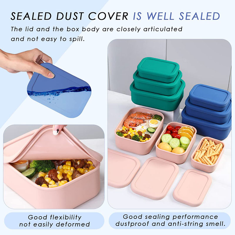 صندوق غداء بينتو مقاوم للتسرب  - مراجعة Food Storage Silicone وسعره