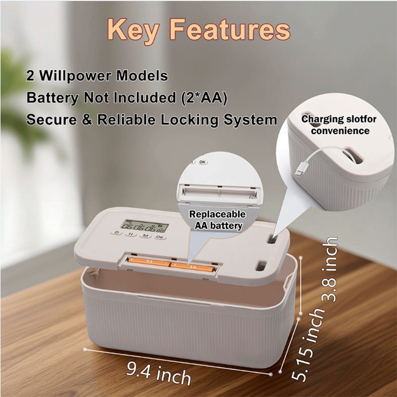 صندوق قفل مؤقت بوضعين، حاوية ق - مراجعة Food Storage With Lock وسعره